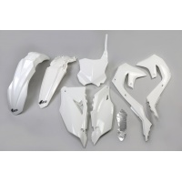Plastic Kit white for Kawasaki KXF 250 (2021-24) - KXF 450 (2019-23) - REPLICA PLASTICS - KAKIT227-047 - Ufo Plast