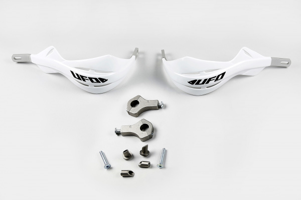 Motocross handguards Alu white