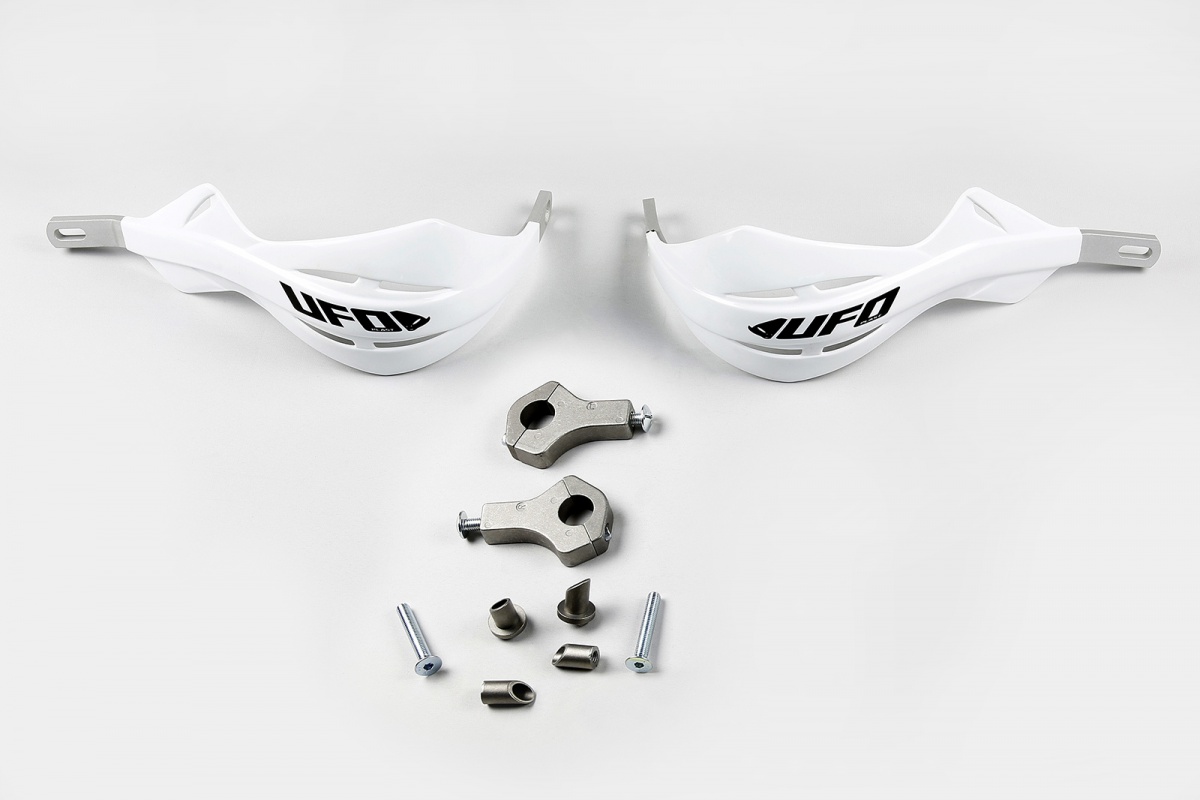 Motocross handguards Alu white