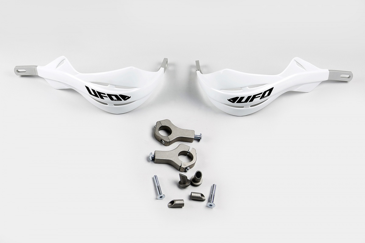 Motocross handguards Alu oversize white