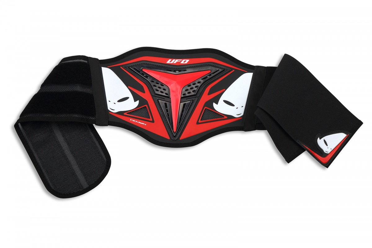 Motocross body belt Demon for kids neon yellow