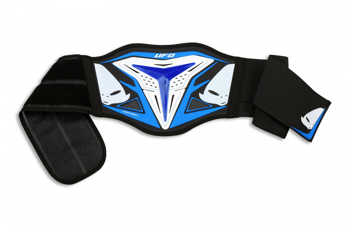 Motocross body belt Demon for kids neon yellow