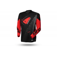 Motocros Kimura jersey black and red - CLOTHING - MG04490-KB - Ufo Plast