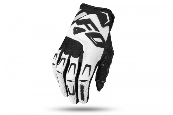 Motocross Iridium Gloves black and white - Gloves - GU04535-WK - Ufo Plast