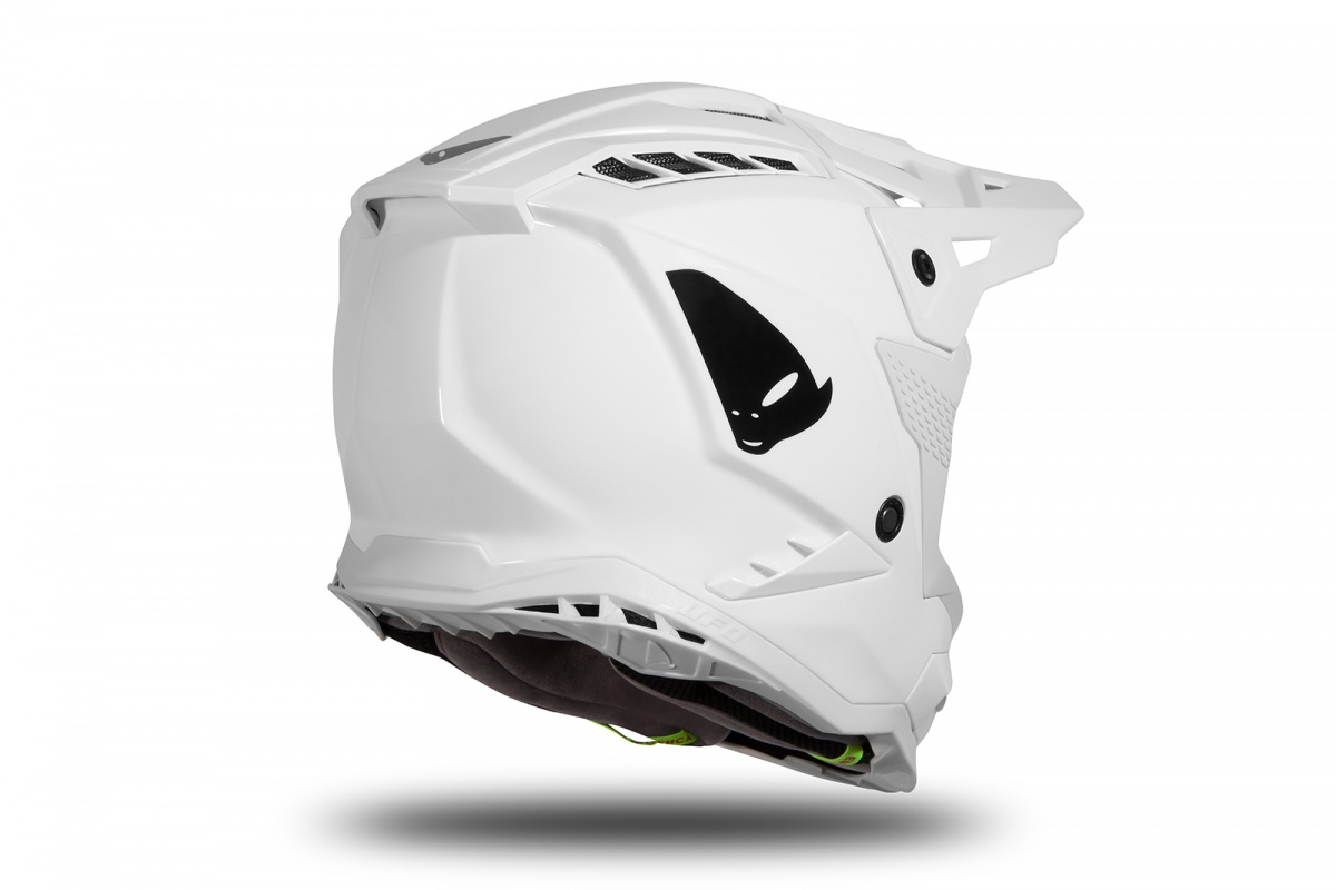 Motocross helmet Echus DOT white glossy - NEW PRODUCTS - HE13004-W - Ufo Plast