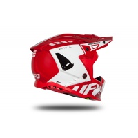 Motocross helmet Echus DOT red and white glossy - Home - HE13004-BW - Ufo Plast