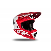 Motocross helmet Echus DOT red and white glossy - Home - HE13004-BW - Ufo Plast