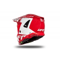 Motocross helmet Echus DOT red and white glossy - Home - HE13004-BW - Ufo Plast