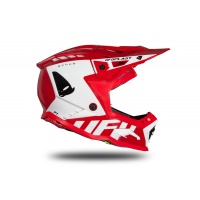 Motocross helmet Echus DOT red and white glossy - Home - HE13004-BW - Ufo Plast