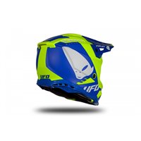 Motocross helmet Echus DOT blue and neon yellow matt - HIGHLIGHT 2023 - HE13004-CD - UFO Plast