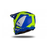 Motocross helmet Echus DOT blue and neon yellow matt - HIGHLIGHT 2023 - HE13004-CD - UFO Plast