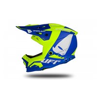 Motocross helmet Echus DOT blue and neon yellow matt - HIGHLIGHT 2023 - HE13004-CD - UFO Plast