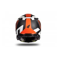 Motocross helmet Echus DOT black, orange and white matt